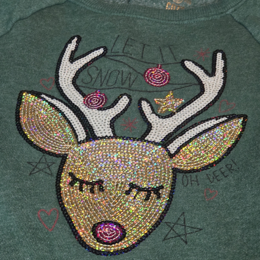SO Green Reindeer Sweatshirt - Picture 6 of 9
